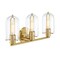 Designers Fountain Skylar 24.5 in. 3-Light Brushed Gold Vanity Light with Clear Glass Shades for Bathrooms D332M-3B-BG - alternate 5